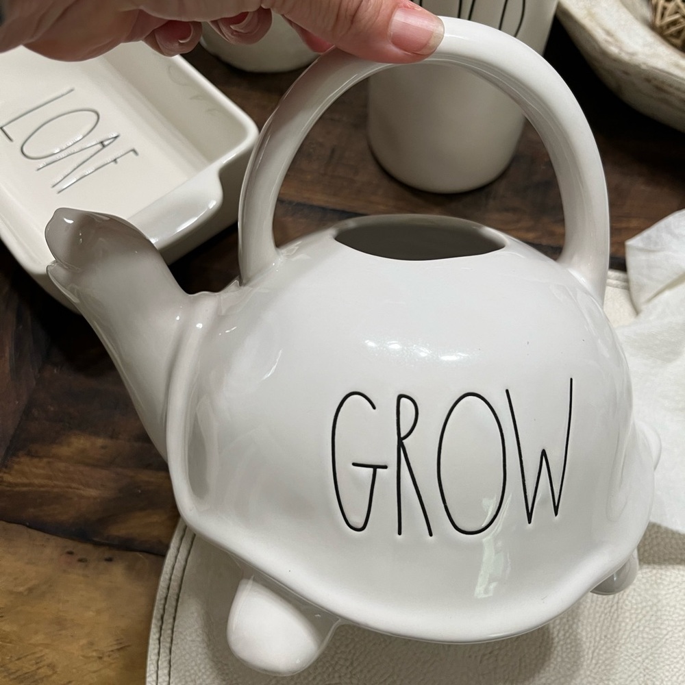 Rae Dunn Ceramic Turtle watering Can